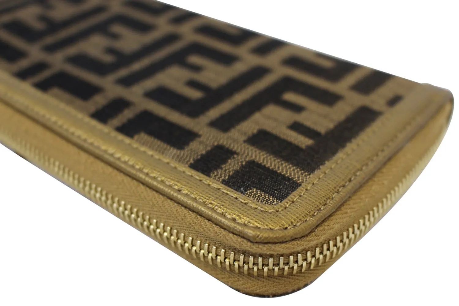 FENDI Zucca Zip Around Wallet