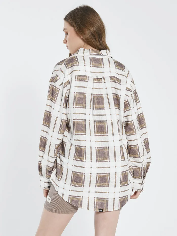 Fire Rose Oversized Flannel Shirt