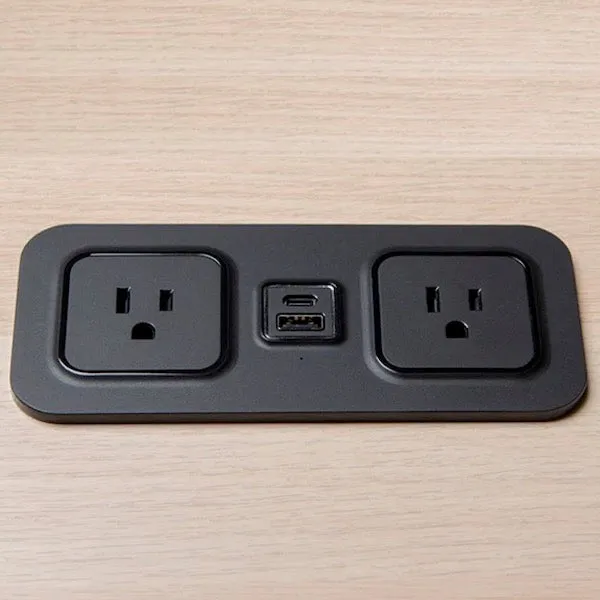 Flush Mount Power Strips with Outlets, USB Ports and Qi Charger