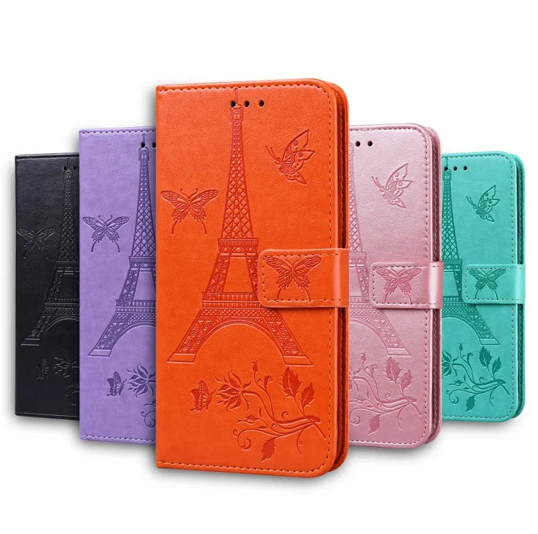 For iPhone12Promax Phone Cover 6.7Inch Mobile Phone Cover with Card Slot Phone Bracket Orange