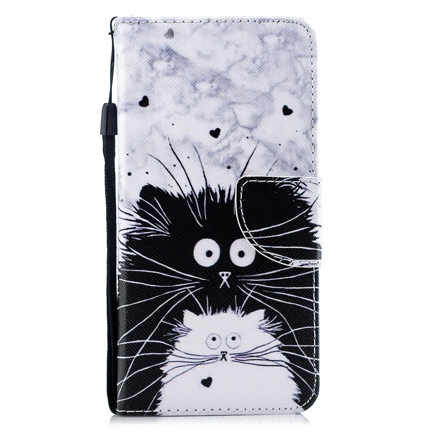 For Redmi Note 8/8 Pro Cellphone Cover Stand Function Wallet Design PU Leather Smartphone Shell Elegant Pattern Printed  Ice cream unicorn