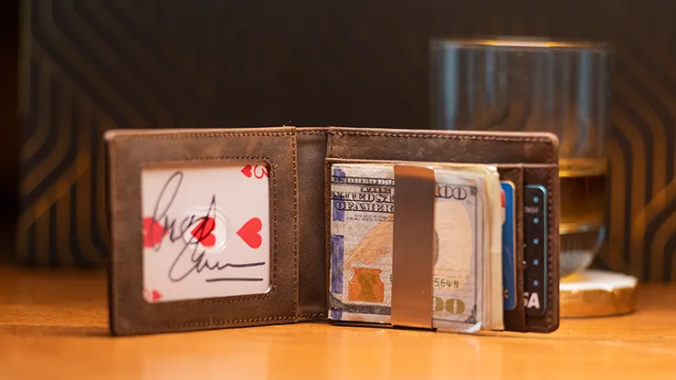 FPS Wallet Brown (Gimmicks and Online Instructions) by Magic Firm