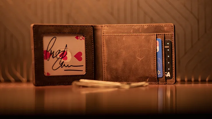 FPS Wallet Brown (Gimmicks and Online Instructions) by Magic Firm