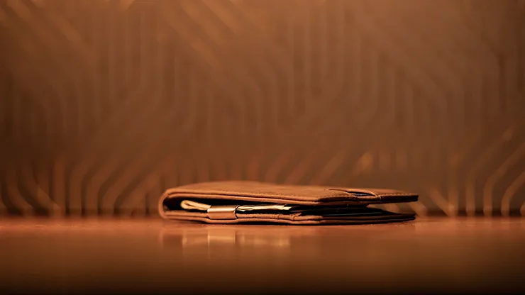 FPS Wallet Brown (Gimmicks and Online Instructions) by Magic Firm