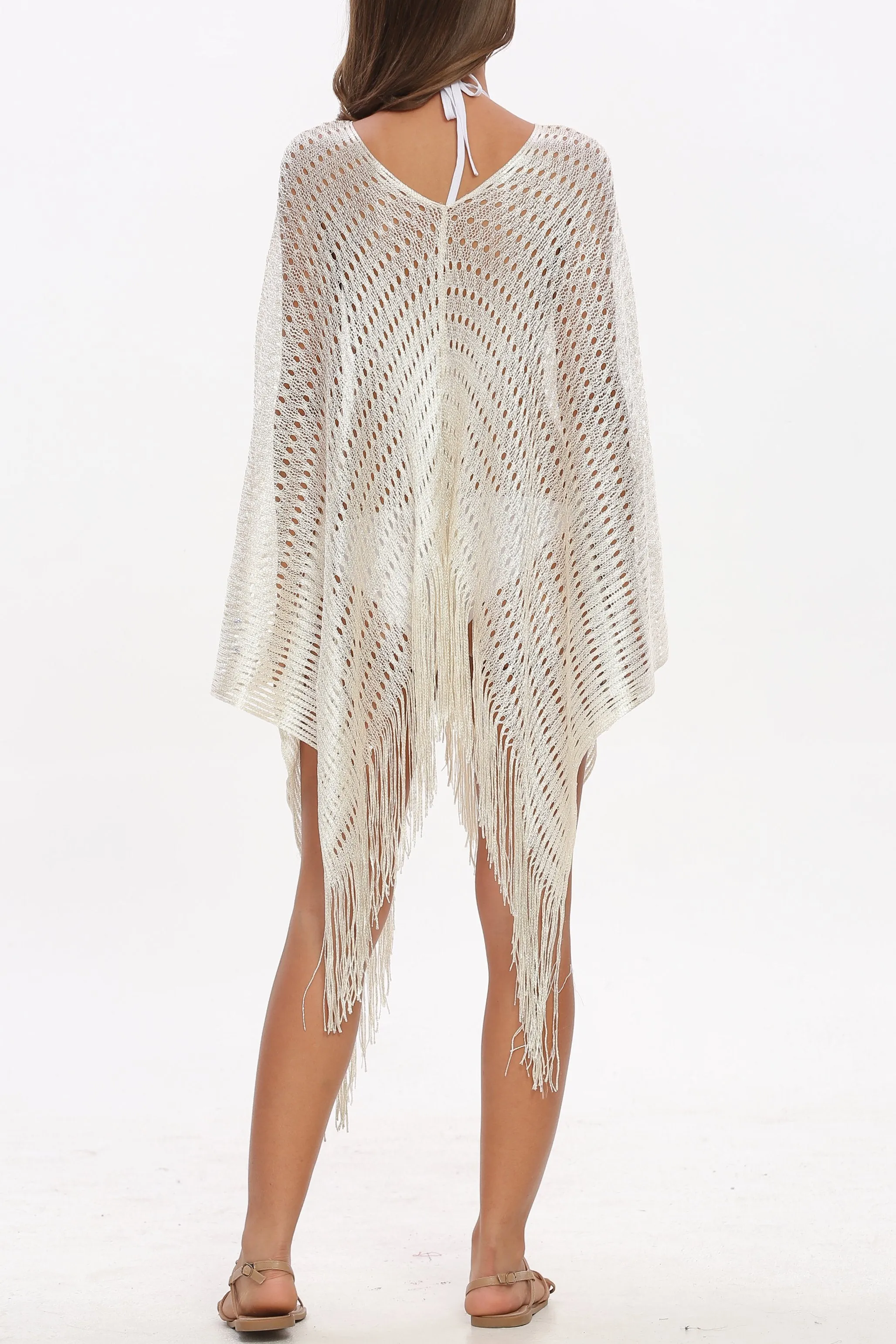 Fringed Oversized Cover-up