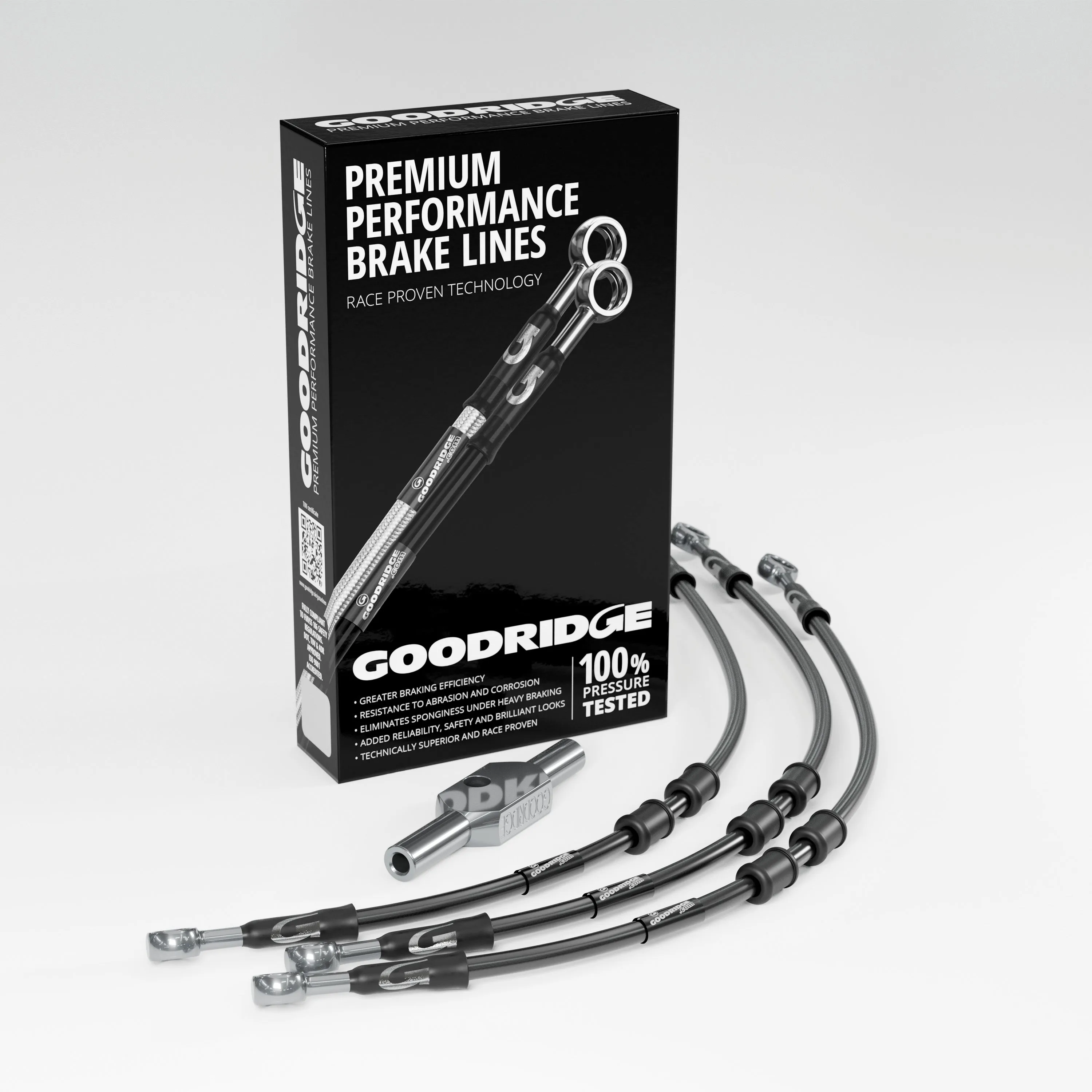 FRONT BRAKE HOSE KIT FOR HARLEY DAVIDSON FLHX STREET GLIDE (NO ABS) 08-13