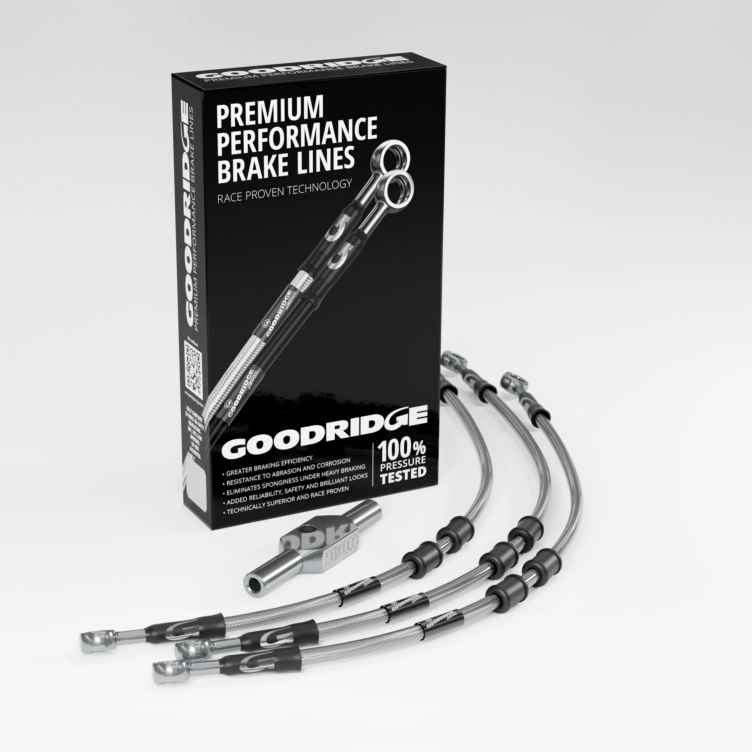 FRONT BRAKE HOSE KIT FOR HARLEY DAVIDSON FLHX STREET GLIDE (NO ABS) 08-13