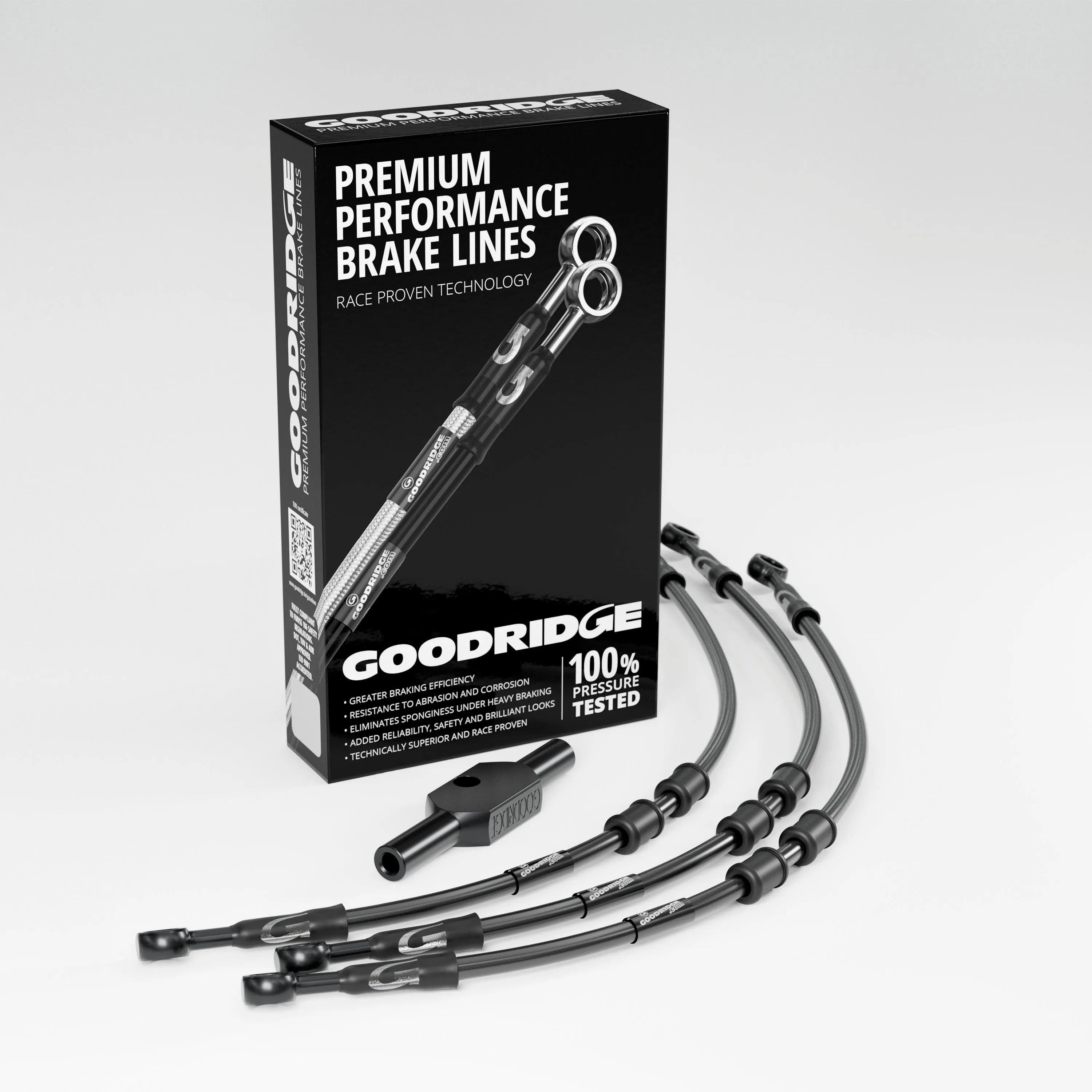 FRONT BRAKE HOSE KIT FOR HARLEY DAVIDSON FLHX STREET GLIDE (NO ABS) 08-13