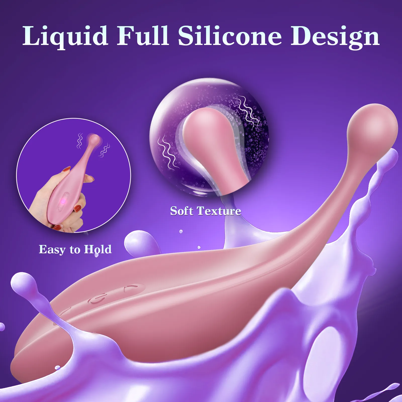 Full Silicone High-Frequency Mini Clitoral Vibrator