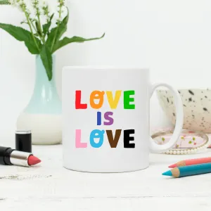 Gay Pride Rainbow Hearts Mug