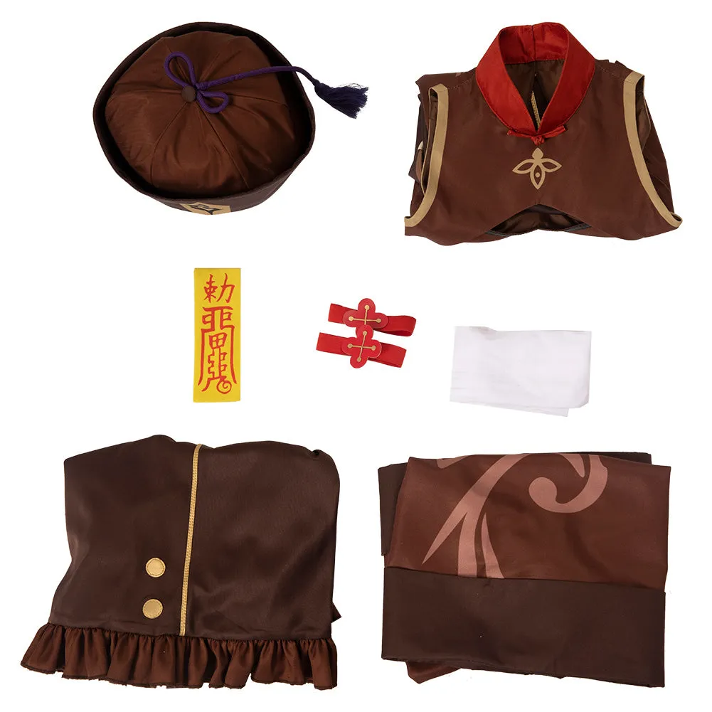 Genshin Impact Hu Tao Cosplay Costume Zombie‘s Style Dress Outfits Halloween Carnival Suit