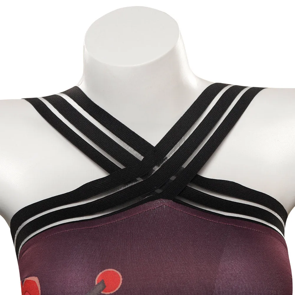 Genshin Impact HUTAO Cosplay Costume Jumpsuit One Piece Swimwears  Halloween Carnival Suit