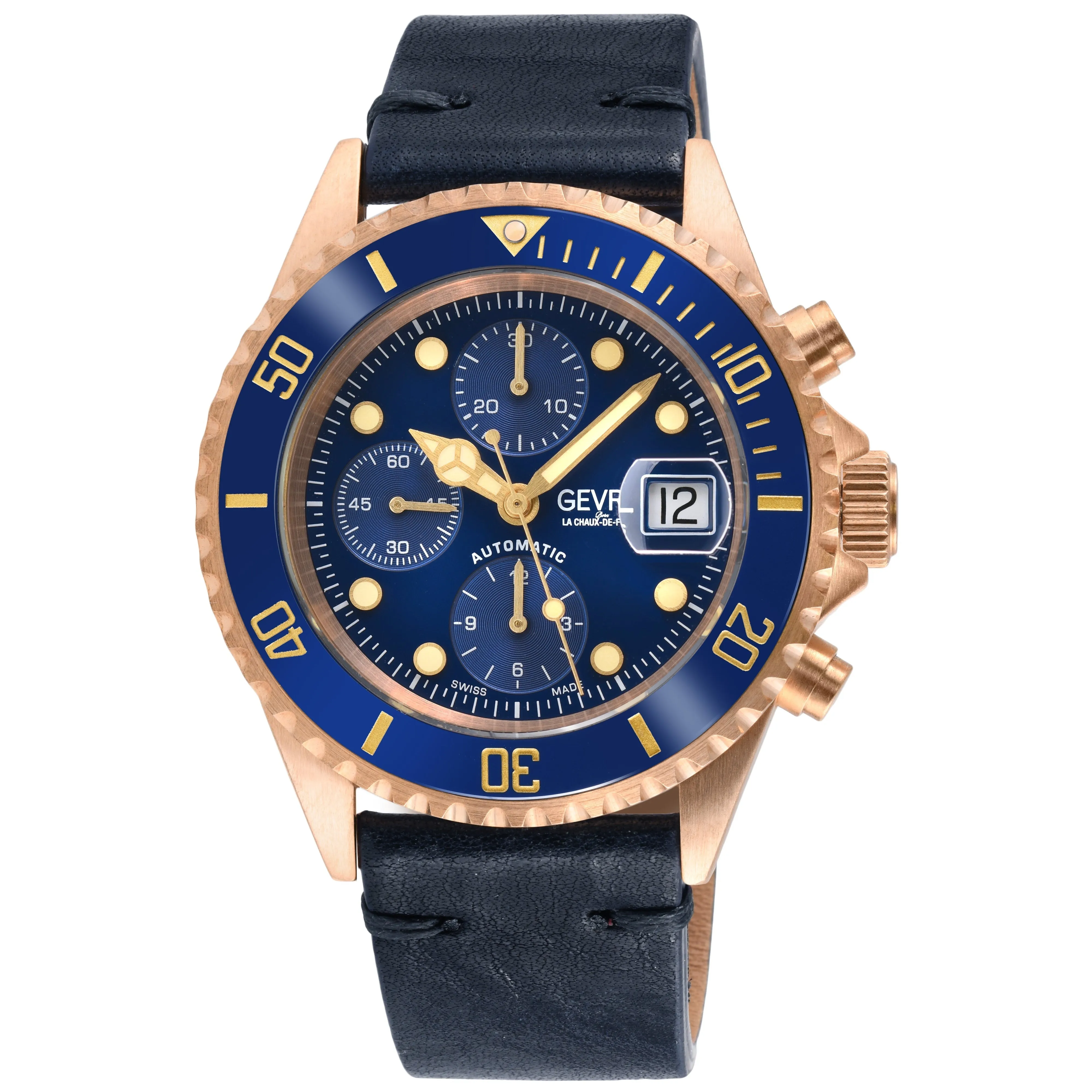 Gevril Wall Street Chronograph - Bronze