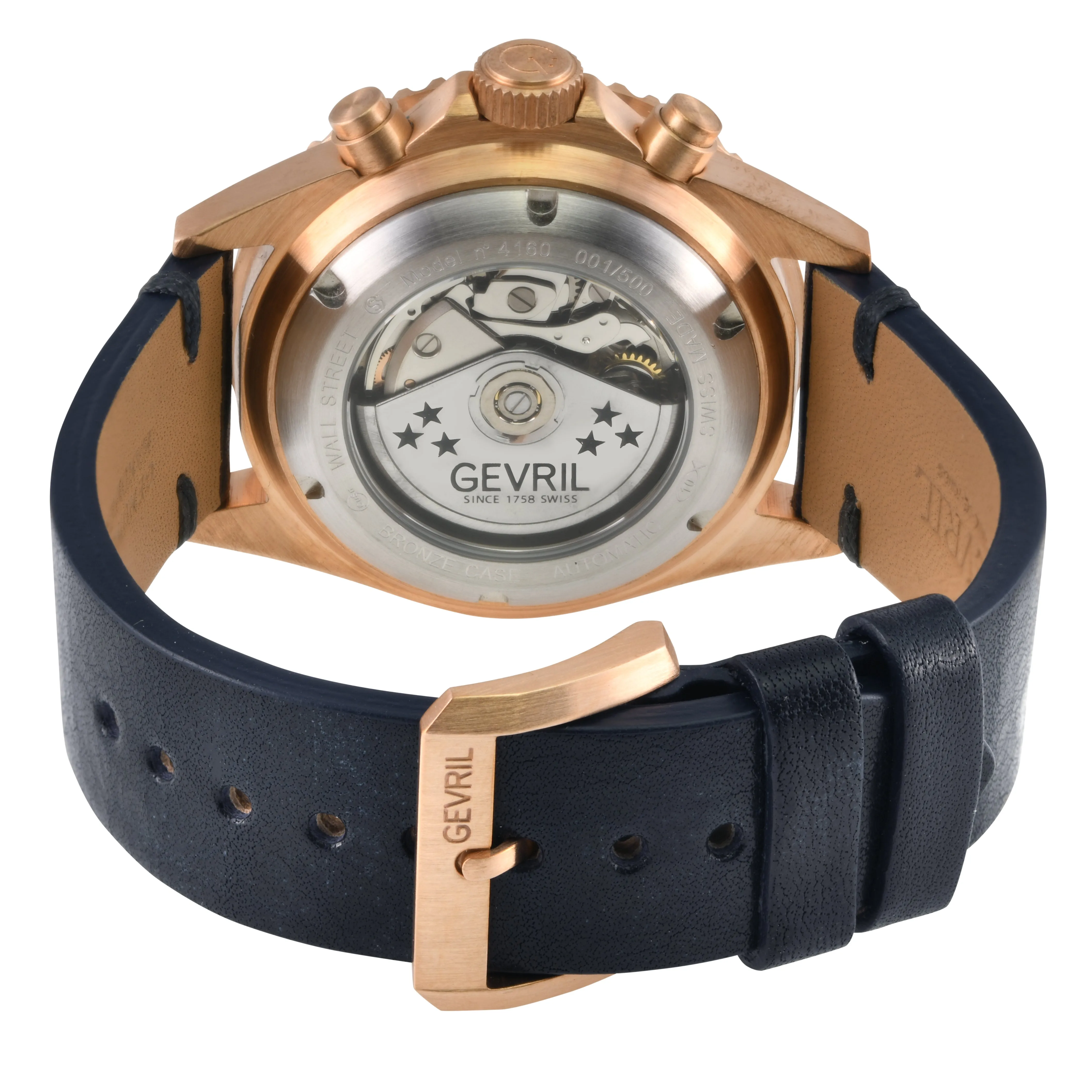Gevril Wall Street Chronograph - Bronze