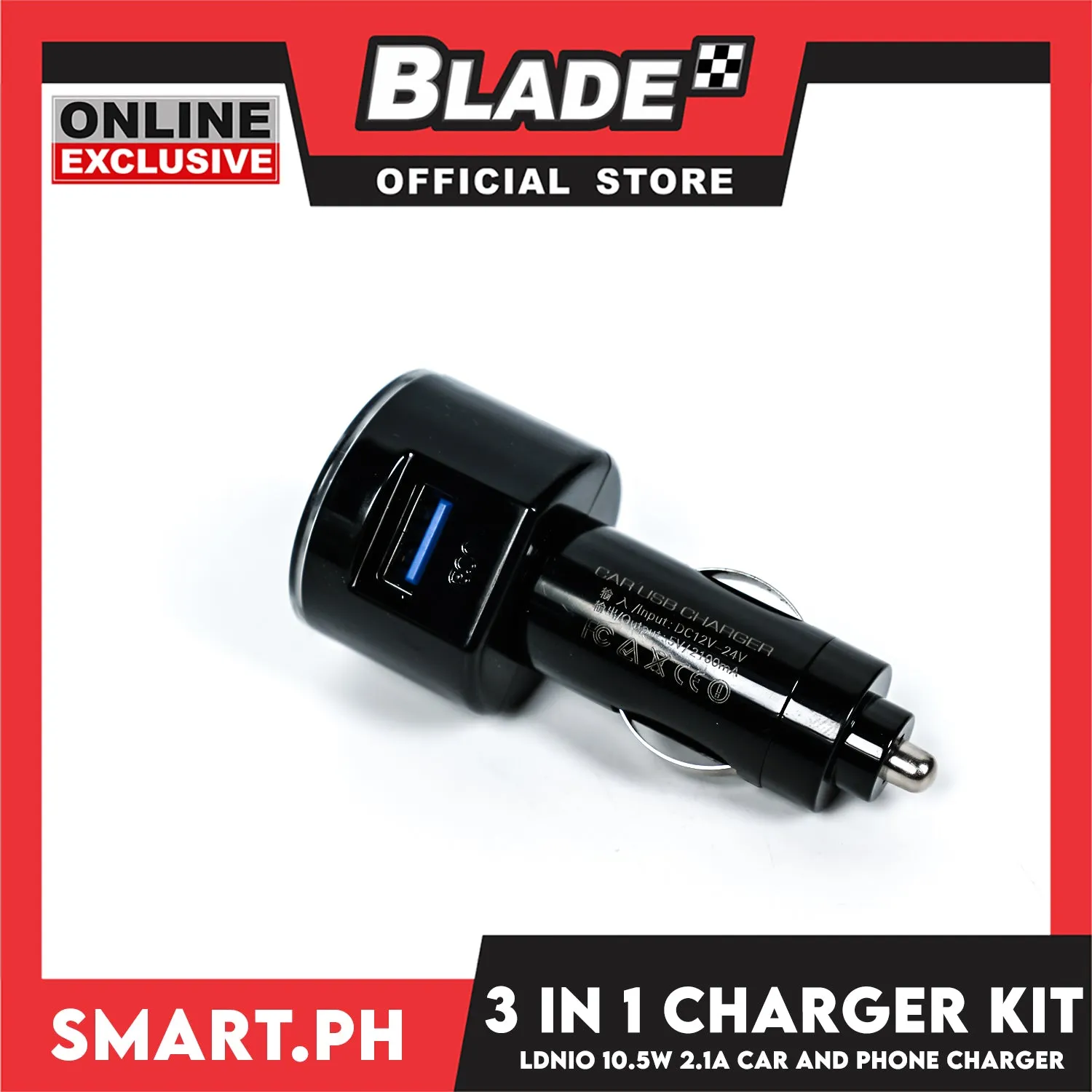 Gifts 3 in 1 USB Wall Charger, USB Cable, Car Charger, Charging Kit