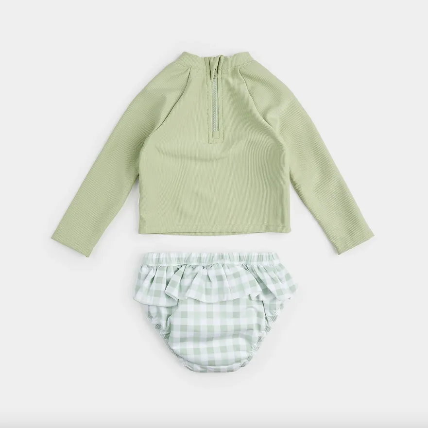 Gingham Swim Set