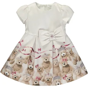 Girl White Teddy Dress