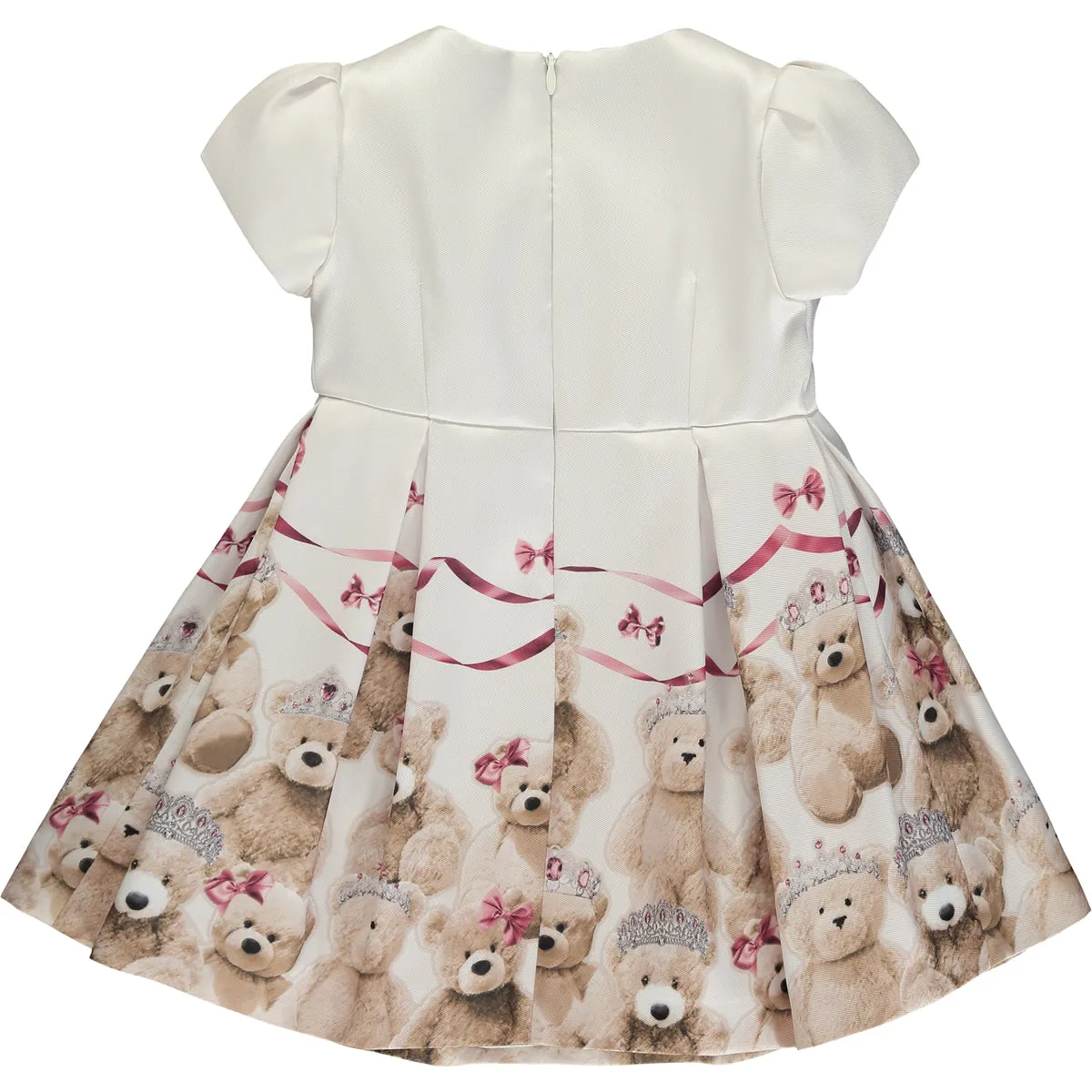 Girl White Teddy Dress