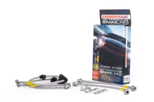 Goodridge 92-95 Honda Civic All Models w/ Rear Drum / 93-00 Del Sol Rear Drum SS Brake Lines | 20015