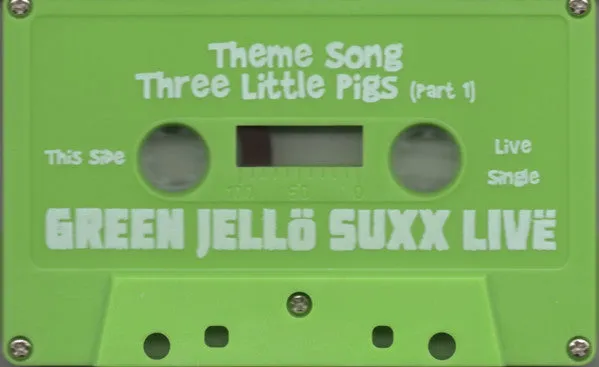 Green Jellÿ – Green Jello Suxx Live Three Little Pigs Live Single Green Color Cassette