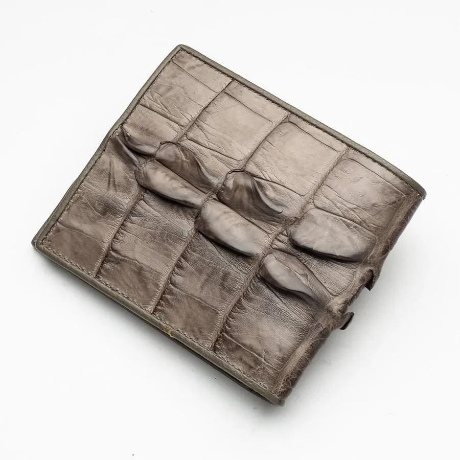 Grey Tail Skin Crocodile Wallets