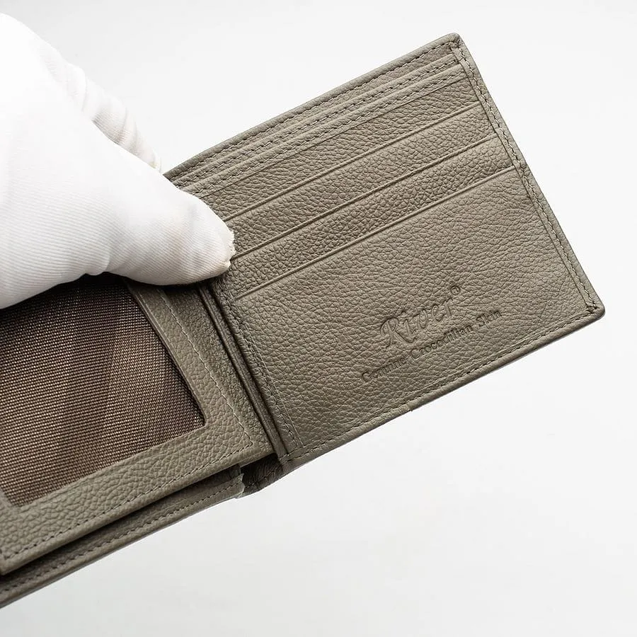 Grey Tail Skin Crocodile Wallets
