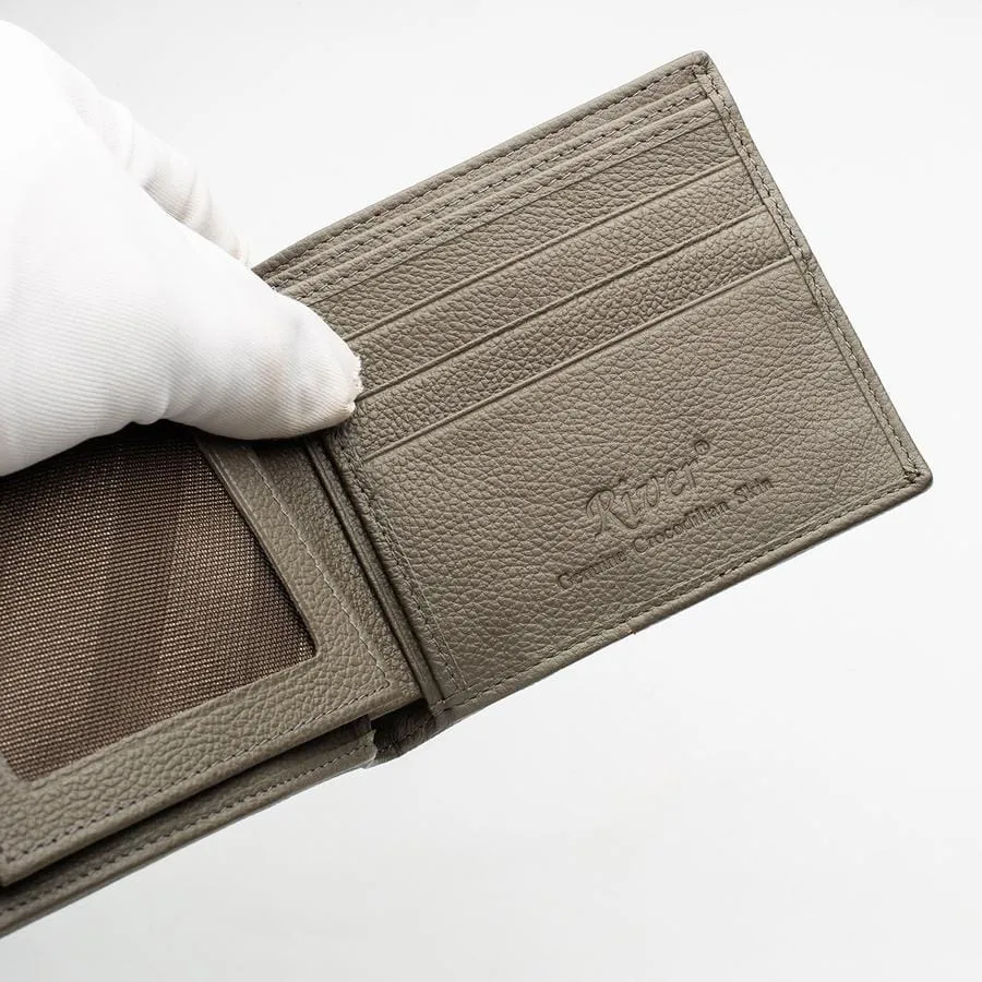Grey Tail Skin Crocodile Wallets