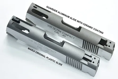 Guarder Aluminum Slide for MARUI V10 (CERAMIC/Silver Polishing)