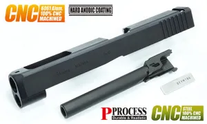 Guarder CNC Aluminum Slide/Steel Barrel kit for MARUI G17 Gen4 (G34 Gen4 Standard/Black)