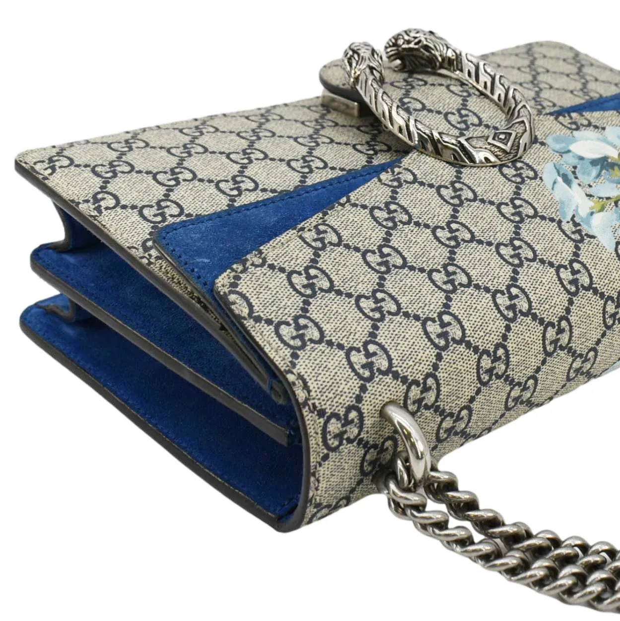 GUCCI Dionysus  Blooms GG Supreme Canvas Shoulder Bag Beige 400249