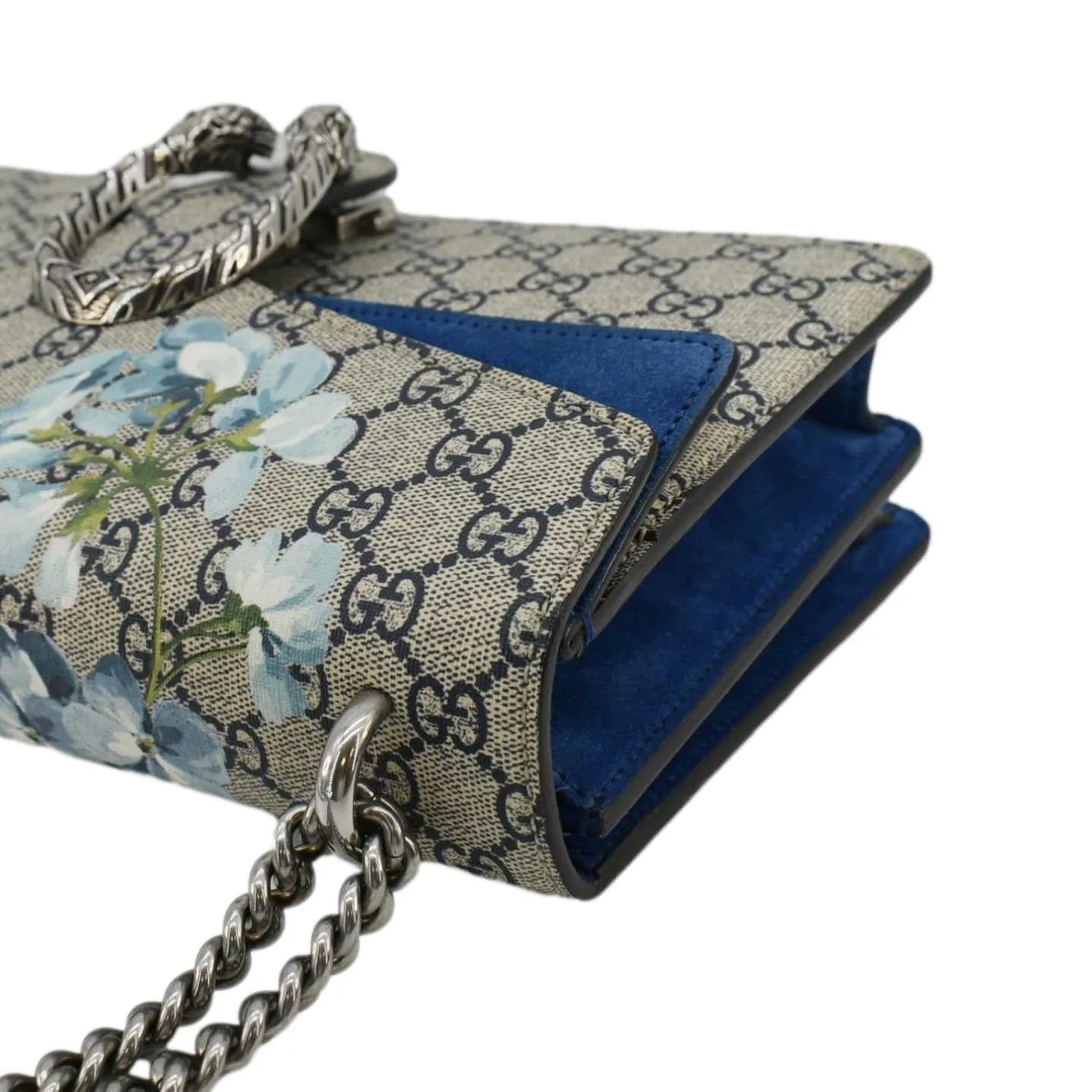 GUCCI Dionysus  Blooms GG Supreme Canvas Shoulder Bag Beige 400249