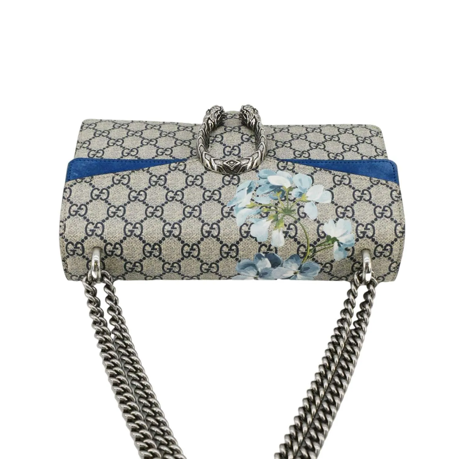 GUCCI Dionysus  Blooms GG Supreme Canvas Shoulder Bag Beige 400249