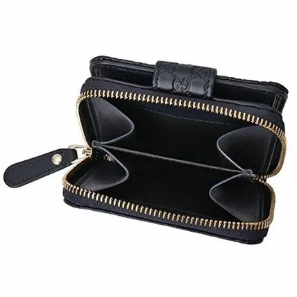 Gucci Microguccissima French Wallet in Black