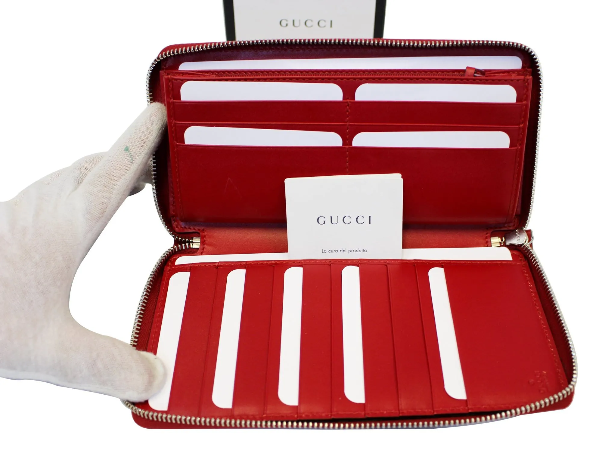 Gucci Signature Continental Guccissima Zip-around Wallet 233194