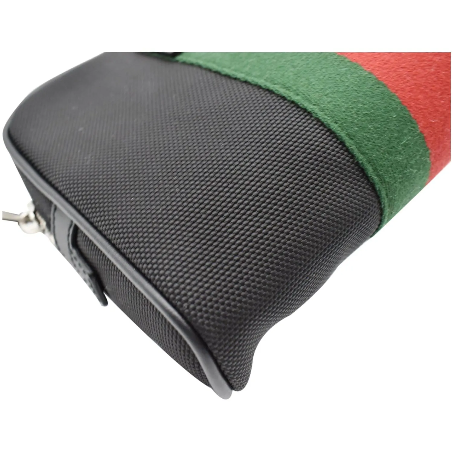 GUCCI Web Monogram Canvas Slim Belt Bag Black 630919 - 25% OFF