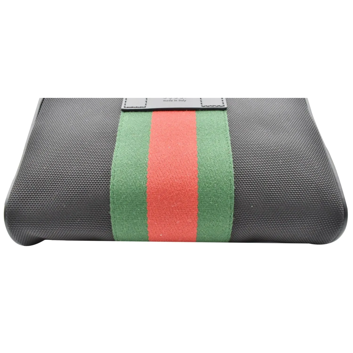 GUCCI Web Monogram Canvas Slim Belt Bag Black 630919 - 25% OFF