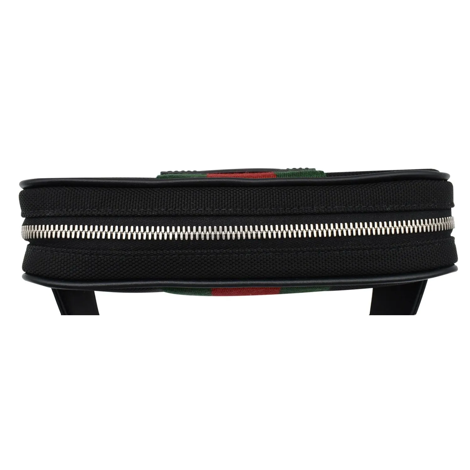 GUCCI Web Monogram Canvas Slim Belt Bag Black 630919 - 25% OFF