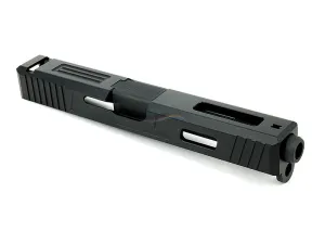 GunsModify Alu CNC Slide / Stainless 4 fluted Black barrel Set for Marui G17