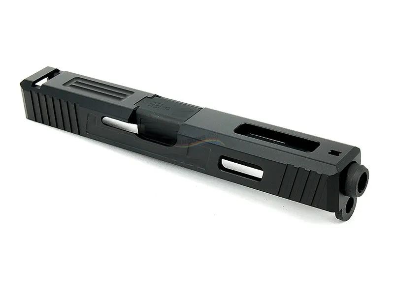GunsModify Alu CNC Slide / Stainless 4 fluted Black barrel Set for Marui G17