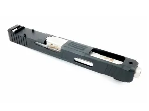 GunsModify G34   RMR Alu. Slide Stainless Steel Silver Barrel Set for TM G17/18C Ver.2