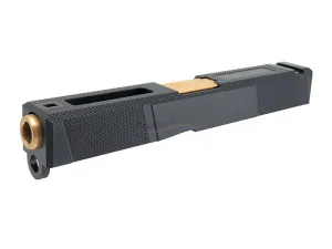 GunsModify SA Style Aluminum Slide & Stainless Barrel Set (Rose Gold) For Marui G19