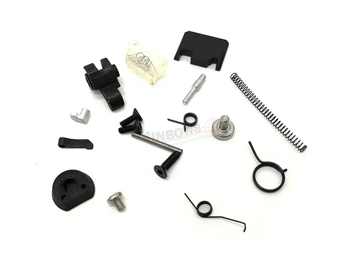 GunsModify SA Style G34 RMR Slide with Stainless Silver Threaded Outer Barrel Full Set For TM G17