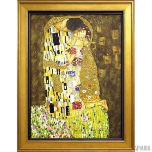 Gustav Klimt "The Kiss" Hand Painted Reproduction