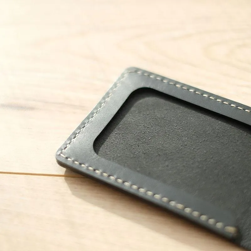 HANDMADE LEATHER Women Slim CARD WALLET Holder PERSONALIZED MONOGRAMMED GIFT CUSTOM Card Holder License Holder