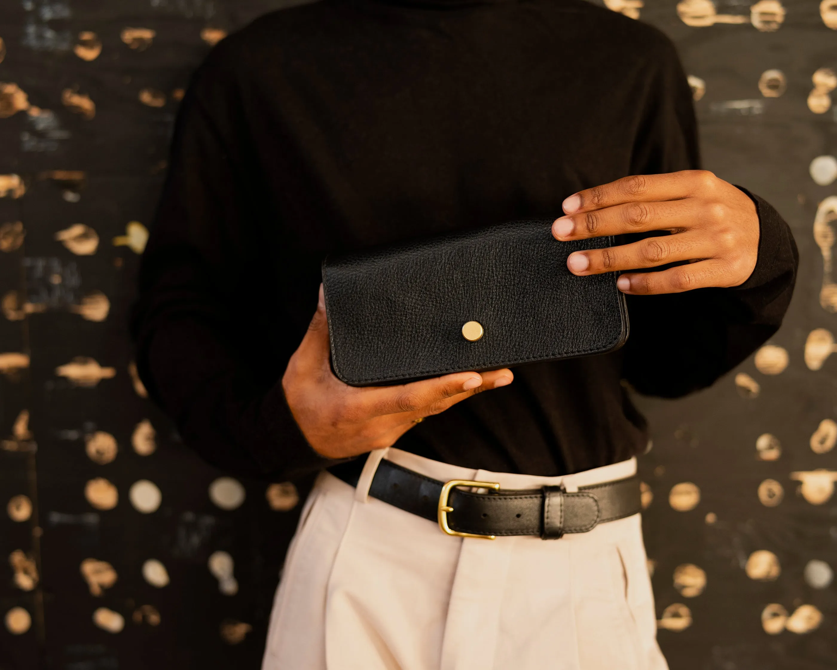 Hanne Accordion Wallet in Black