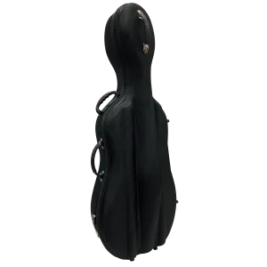 Hard Cello Bag with Wheels 3/4 Black