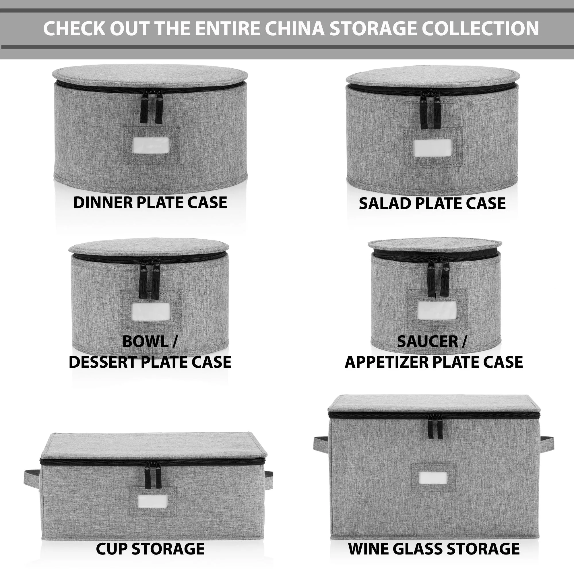 Hard Shell Cup Storage Container - 16" x 13" x 6"H