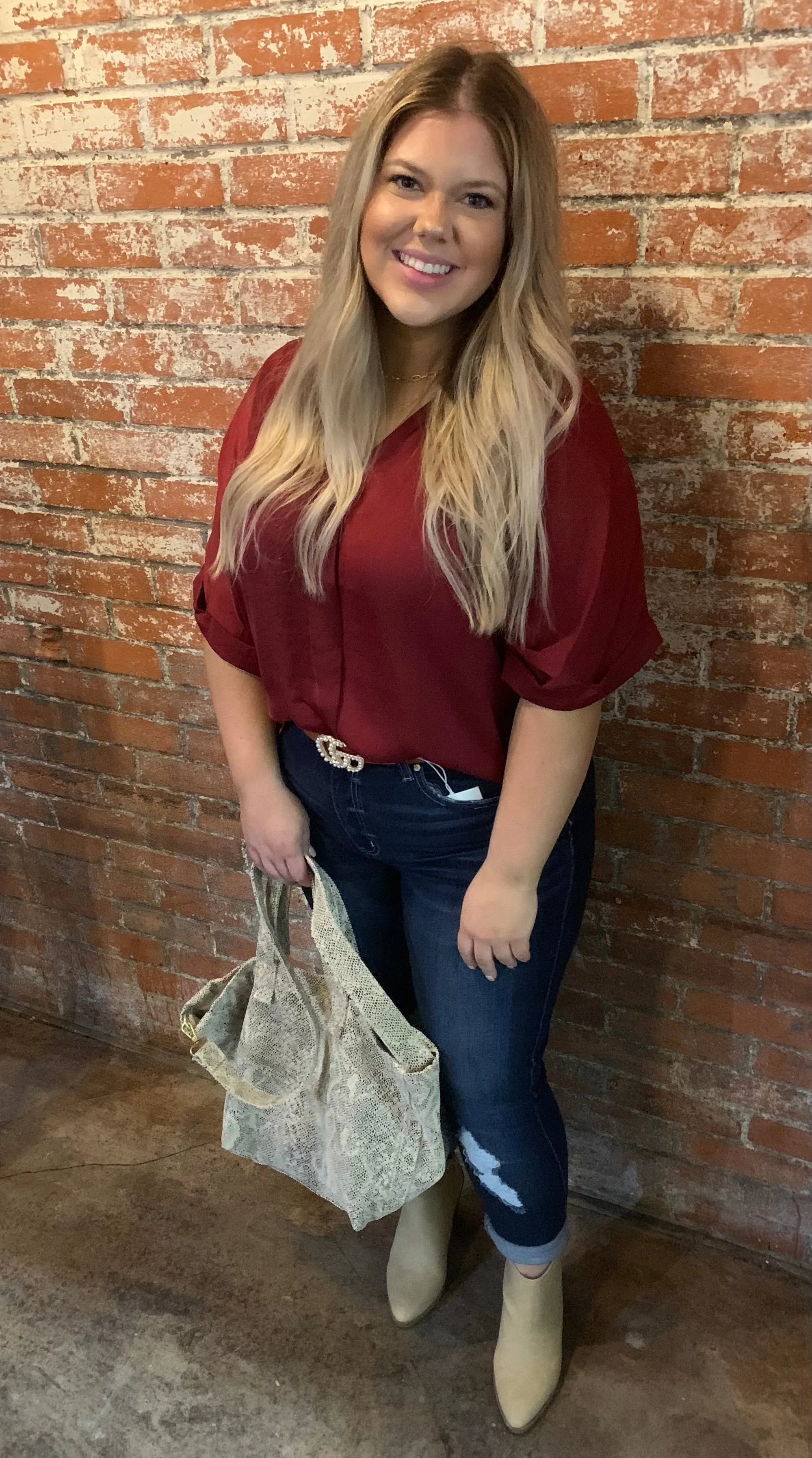 Hearts Run Wild Snake Bag