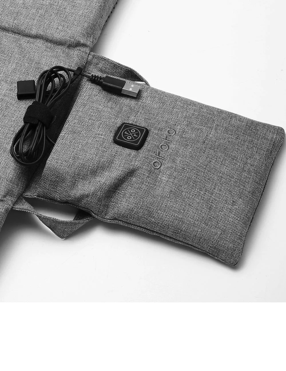 Heated Seat Cushion - Black/Flecking Grey