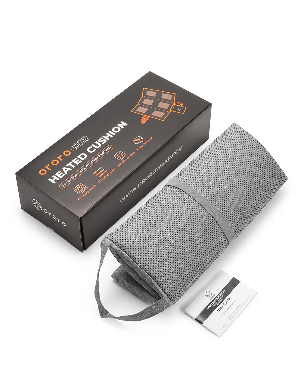 Heated Seat Cushion - Black/Flecking Grey